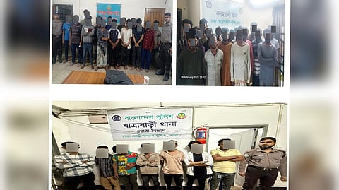 বিশেষ অভিযানে বিভিন্ন অপরাধে জড়িত ৭৭ জন গ্রেফতার