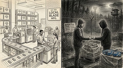 অবৈধ শেভিং ব্লেডের কালোবাজার: সরকার হারাচ্ছে কোটি টাকার রাজস্ব