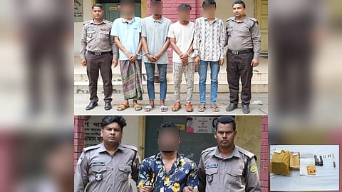 কেন্দ্রীয় শহীদ মিনারে রাকিব হত্যার ঘটনার রহস্য উদঘাটন; হত্যাকাণ্ডে ব্যবহৃত অস্ত্র-গুলিসহ গ্রেফতার ০৫