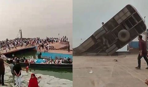 ৪০ সিটের হলেও ছিলেন ৫০ জন, যেভাবে নদীতে পড়লো সৌহার্দ্য বাসটি