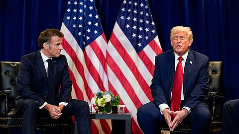 ট্রাম্পকে নৈশভোজের আমন্ত্রণ জানিয়ে সম্মেলনে আনতে চাইছেন ম্যাকরন