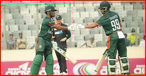 নাহিদ তানজিদ শান্তর নৈপুণ্যে সিরিজ সমতায় বাংলাদেশ