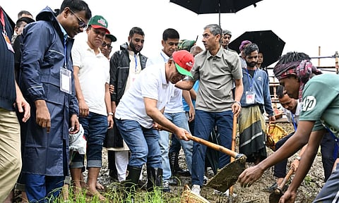 সিলেটের বাসিয়া নদীর খাল পুনঃখনন উদ্বোধন করলেন প্রধানমন্ত্রী