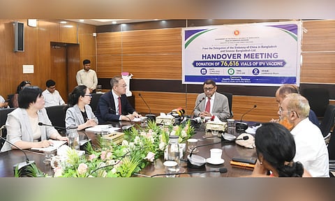 সরকারকে প্রায় ৪ লাখ ডোজ পোলিও টিকা দিয়েছে ‘সিনোভ্যাক ফাউন্ডেশন’