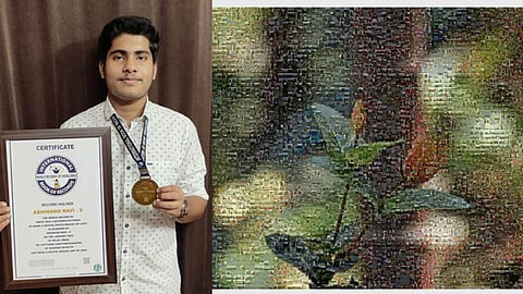 5000 ഫോട്ടോകൾ ഉപയോഗിച്ച് ഫോട്ടോ മൊസൈക്ക്; ഇന്റര്നാഷണല് ബുക്ക് ഓഫ് റെക്കോഡ്സിൽ ഇടം നേടി കോഴിക്കോട്ട്കാരൻ