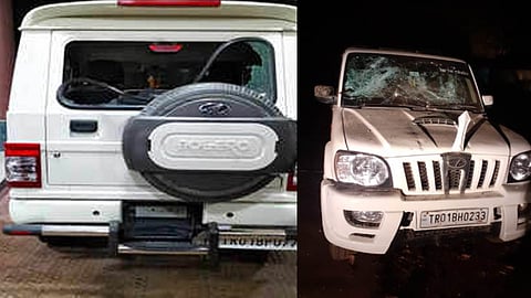 ത്രിപുരയിൽ എംപിമാരുടെ സംഘത്തിനു നേരെ ആക്രമണം