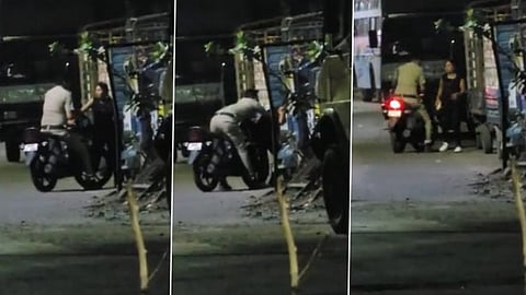 റോഡരികിൽ നിൽക്കുന്ന യുവതിക്ക് നേരെ പൊലീസുദ്യോഗസ്ഥന്റെ പീഡന ശ്രമം ; ഞെട്ടിക്കുന്ന ദൃശ്യങ്ങൾ..!!