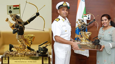 രാഷ്ട്രപതിക്ക് ഉപഹാരമായി 'ദ്രോണാചാര്യ'