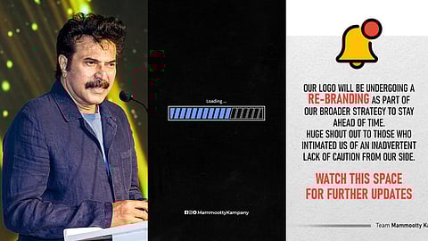 'മനപൂര്വ്വമല്ലാത്ത അശ്രദ്ധയെ ശ്രദ്ധയില് പെടുത്തിയവര്ക്ക് നന്ദി'; ലോഗോ പിന്വലിച്ച് മമ്മൂട്ടി കമ്പനി
