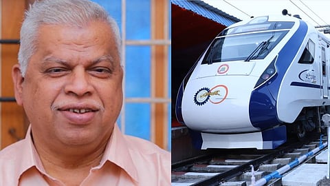 കണ്ണൂരിൽ വന്ദേഭാരതിനെ സ്വീകരിക്കാൻ എം. വി ജയരാജൻ