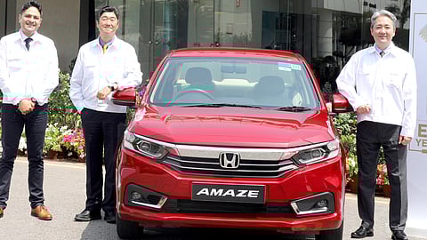 ഇന്ത്യയിൽ 10 വർഷം
പൂർത്തിയാക്കി ഹോണ്ട അമേസ്