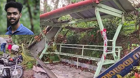 ബസ് സ്റ്റോപ്പിനു മുകളിൽ മരം വീണുണ്ടായ അപകടത്തിൽ പരിക്കേറ്റ വിദ്യാർഥി മരിച്ചു