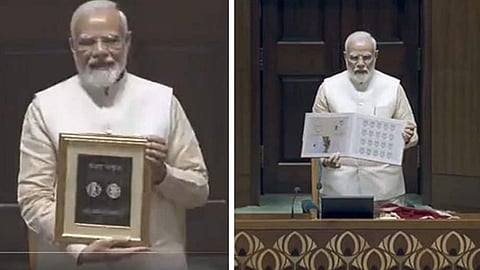 പുത്തൻ പാർലമെന്റിനൊപ്പം പുതിയ നാണയവും സ്റ്റാമ്പും (Video)