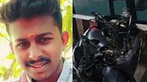 എലത്തൂരിൽ സ്കൂട്ടറും കാറും കൂട്ടിയിടിച്ച് അച്ഛനും മകനും മരിച്ചു; 6 പേർക്ക് പരിക്ക്