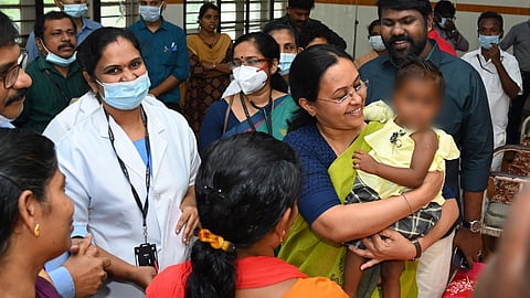 ആരോഗ്യമന്ത്രി വീണാ ജോർജ്ജ് ഫെയ്സ്ബുക്കിൽ പങ്കുവച്ച ചിത്രം