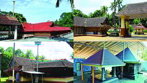 മാമ്മലശ്ശേരി ശ്രീരാമസ്വാമി ക്ഷേത്രം, മുളക്കുളം ലക്ഷ്മണസ്വാമി ക്ഷേത്രം, മേമ്മുറി ഭരതപ്പിള്ളി ശ്രീഭരതസ്വാമി ക്ഷേത്രം, മാമ്മലശ്ശേരി നെടുങ്ങാട്ട് ശ്രീശത്രുഘ്നസ്വാമി ക്ഷേത്രം.