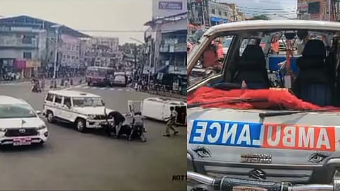 മന്ത്രിയുടെ പൈലറ്റ് വാഹനം ഇടിച്ച് ആംബുലന്സ് മറിഞ്ഞ സംഭവം: 2 ഡ്രൈവർമാർക്കും എതിരേ കേസ്