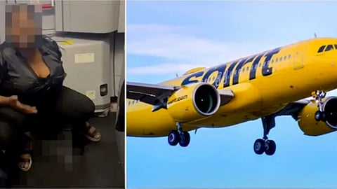 വാഷ്റൂം ഉപയോഗിക്കാൻ അനുവദിച്ചില്ല; വിമാനത്തിന്റെ തറയിൽ മൂത്രമൊഴിച്ച് യുവതി (Video)