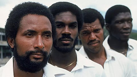 വെസ്റ്റിൻഡീസിന്റെ ഐതിഹാസിക പേസ് ക്വാർട്ടറ്റ് - ആൻഡി റോബർട്ട്സ്, മൈക്കൽ ഹോൾഡിങ്, കോളിൻ ക്രോഫ്റ്റ്, ജോയൽ ഗാർനർ.