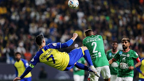 സൗദി പ്രോ ലീഗ് മത്സരത്തിനിടെ ക്രിസ്റ്റ്യാനോ റൊണാൾഡോയുടെ സിസർ കട്ട്