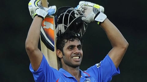 Manoj Tiwary after his lone ODI 100.