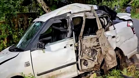 അപകടത്തിൽപ്പെട്ട വാഹനം