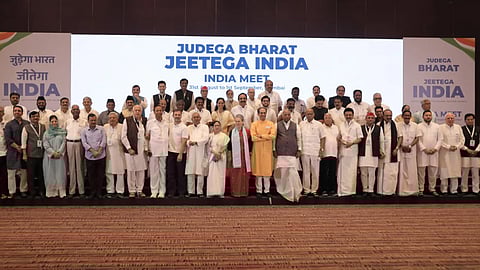 INDIA leaders after the Mumbai meet.