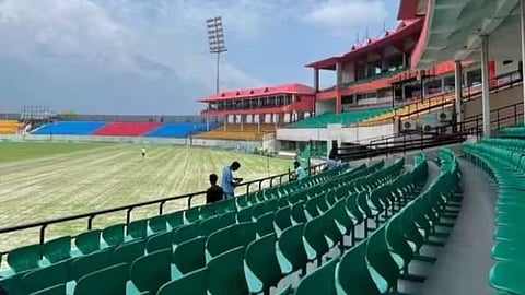 Himachal Pradesh Cricket Association stadium in Dharamshala.