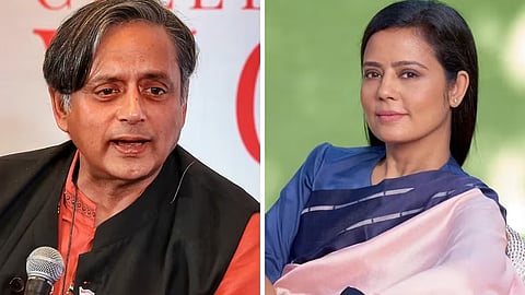 Shashi Tharoor And Mahua Moitra