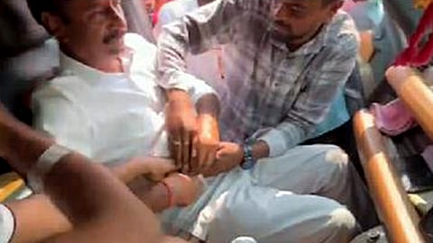 Lok Sabha MP k prabhakar reddy stabbed during election campaign