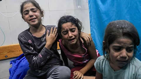 Kids in the hospital where the attack took place.