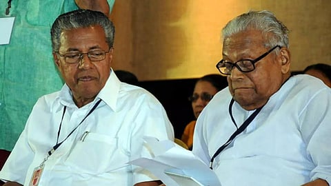 Pinarayi Vijayan with VS Achuthanandan