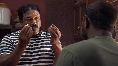Baburaj and Lal in Salt 'N Pepper movie.