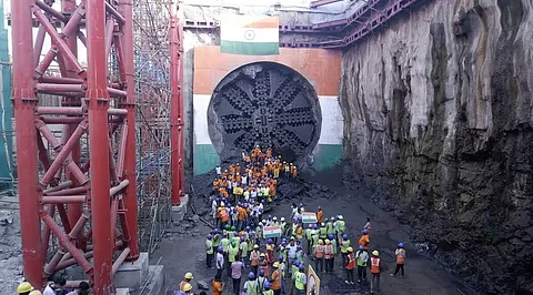 Mumbai - Ahmedabad bullet train route, first tunnel.