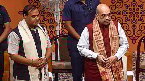 Amit Shah And Himanta Biswa Sarma