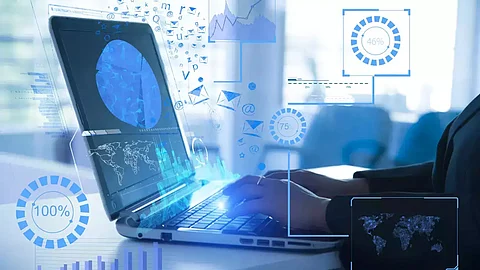 Hacking for data theft, symbolic image