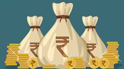 Indian rupee money bag