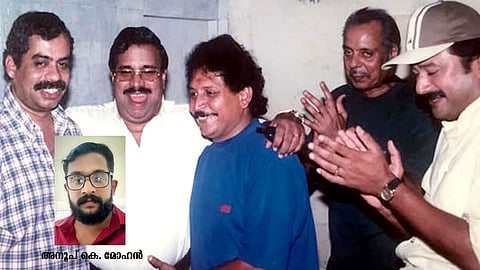 പി.വി. ഗംഗാധരനൊപ്പം സംവിധായകൻ സത്യൻ അന്തിക്കാട്, ഛായാഗ്രാഹകൻ വിപിൻ മോഹൻ, ഒടുവിൽ ഉണ്ണികൃഷ്ണൻ, ജയറാം എന്നിവർ.