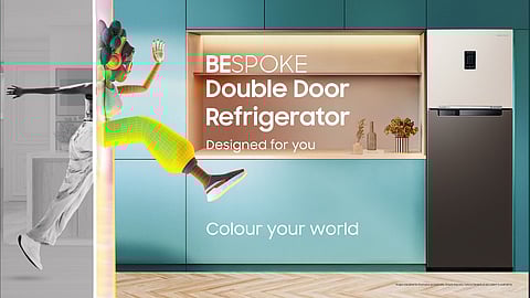 samsung bespoke double door refrigrator
