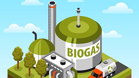 Representative illustration for a biogas plant.