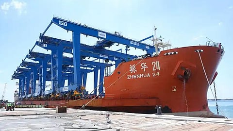 third ship arrived at vizhinjam port today