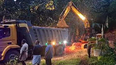 പാലമേൽ മണ്ണെടുപ്പ്: പ്രതിഷേധം കടുപ്പിച്ച് നാട്ടുകാർ, സംഘർഷം