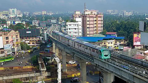 An areal view of Kochi city.