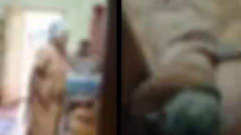 വയോധികയെ മർദിക്കുന്ന ദൃശ്യങ്ങൾ