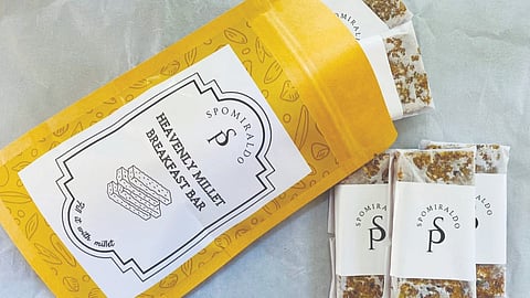 Heavenly millet breakfast bar