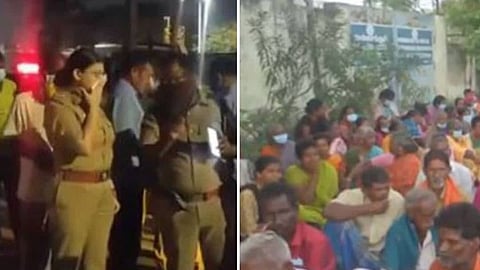 പ്രദേശത്തു തടിച്ചു കൂടിയ ജനങ്ങൾ