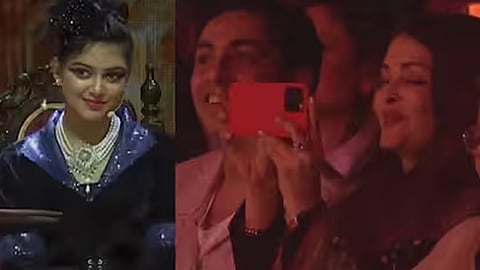 വേദിയിൽ 'ആരാധ്യ'; കാണികളായി ഐശ്വര്യയും അഭിഷേകും, അഭിമാനമെന്ന് ബച്ചൻ| Video