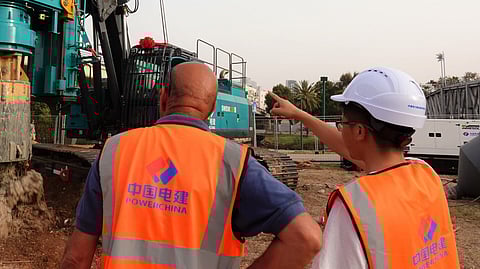 View from an Israel construction site