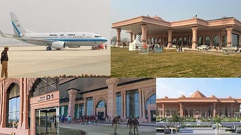 7,000ലേറെ അതിഥികൾ; 100 ലേറെ വിമാനങ്ങളെ സ്വീകരിച്ച് അയോധ്യയിലെ വിമാനത്താവളം