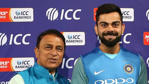 സുനിൽ ഗവാസ്കറും വിരാട് കോലിയും.